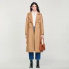 Abrigos<Sandro Paris Abrigo Largo Estilo Gabardina