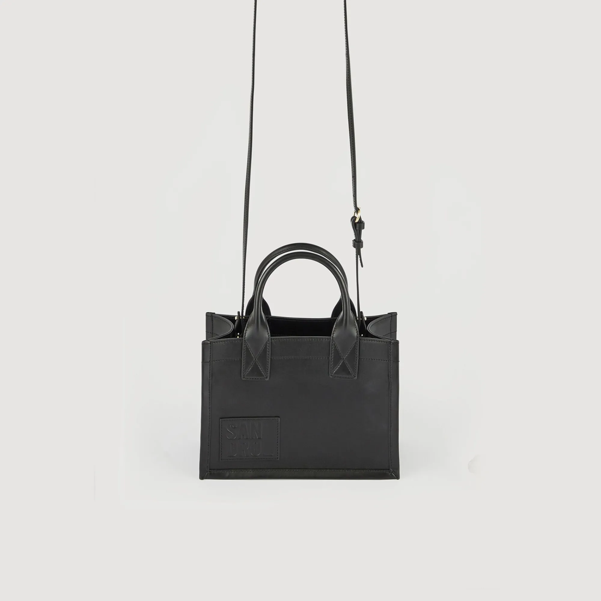 bolso_cabas_pequeno_de_piel_certificada_6.webp Bolsos Tote<Sandro Paris Bolso Cabas Pequeno De Piel Certificada