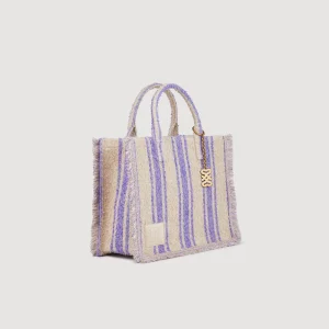 Bolsos Tote<Sandro Paris Bolso Kasbah De Tela A Rayas