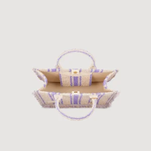 Bolsos Tote<Sandro Paris Bolso Kasbah De Tela A Rayas
