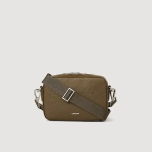 Minibolsos<Sandro Paris Bolso Pequeno De Cuero Saffiano