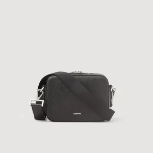 Minibolsos<Sandro Paris Bolso Pequeno De Cuero Saffiano