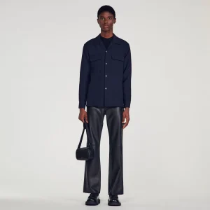 Minibolsos<Sandro Paris Bolso Pequeno De Piel Lisa