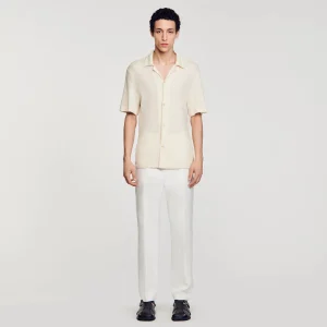 Camisas<Sandro Paris Camisa Con Cuello Italiano