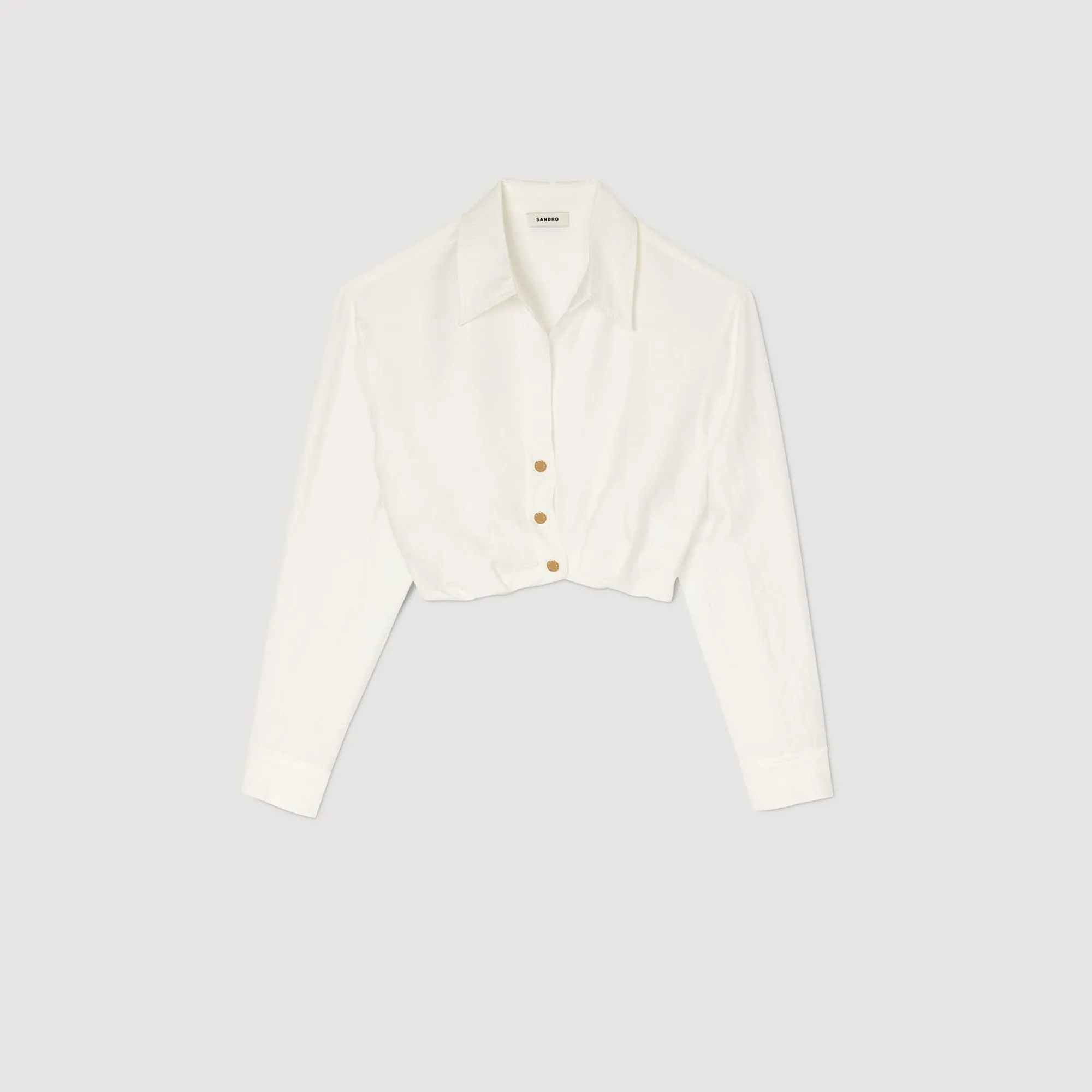 camisa_corta_5.webp Tops & Camisas<Sandro Paris Camisa Corta