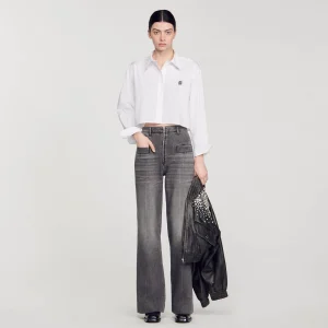 Tops & Camisas<Sandro Paris Camisa Corta De Popelina