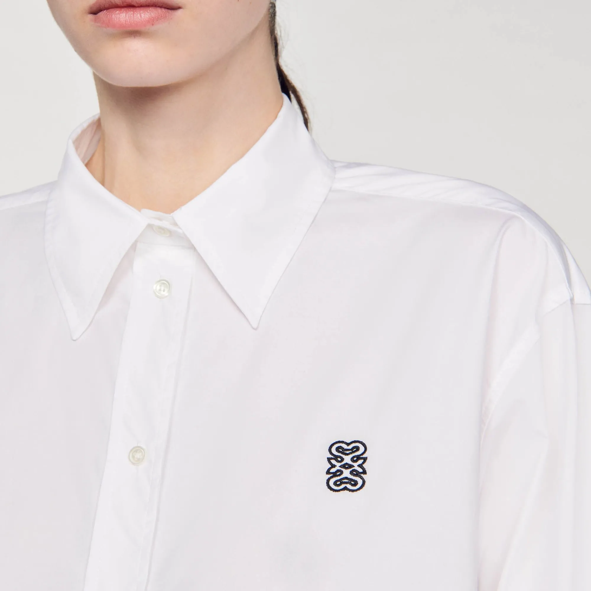 camisa_corta_de_popelina_2.webp Tops & Camisas<Sandro Paris Camisa Corta De Popelina