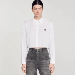 Tops & Camisas<Sandro Paris Camisa Corta De Popelina
