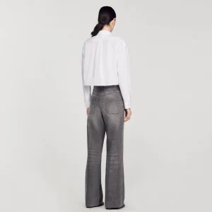 Tops & Camisas<Sandro Paris Camisa Corta De Popelina