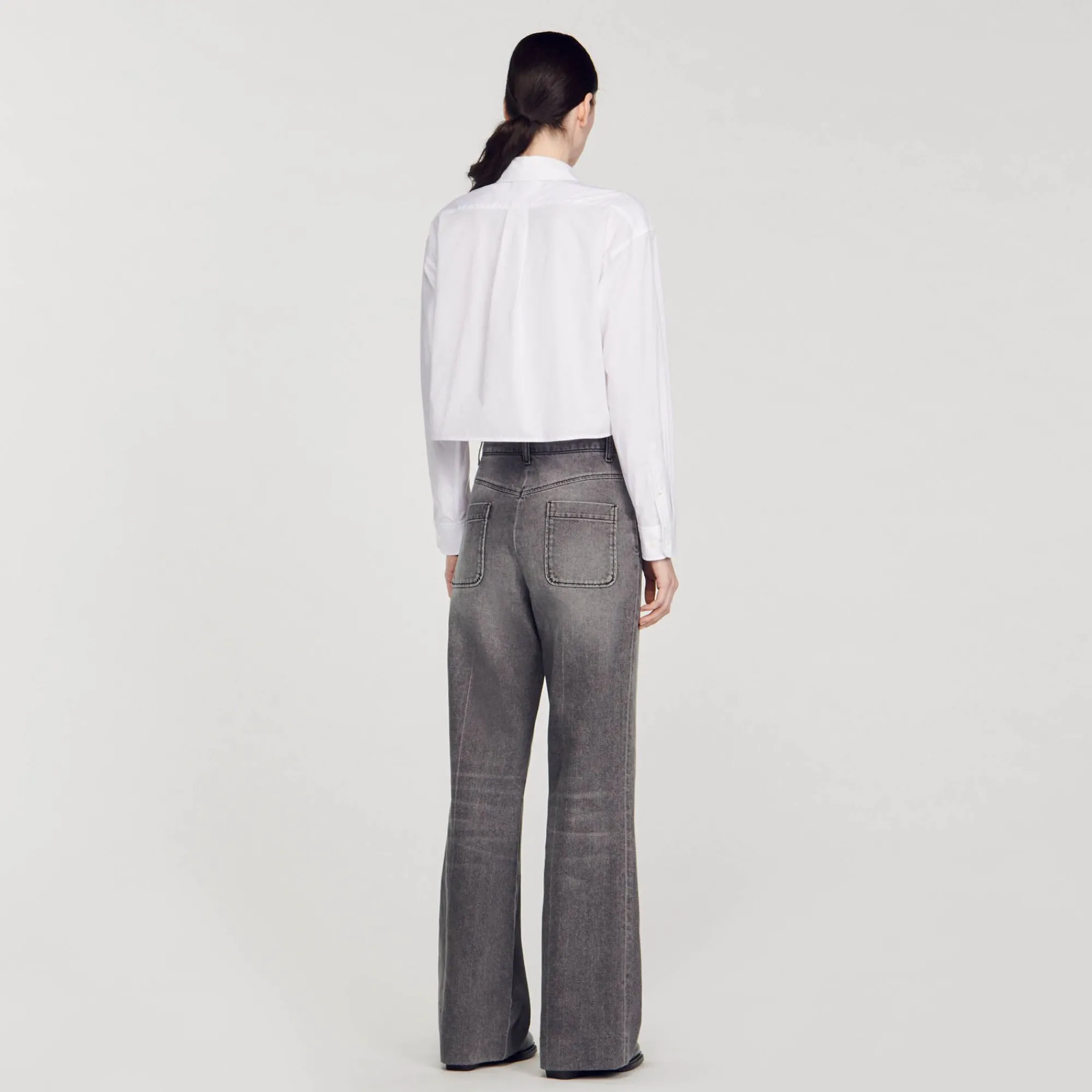 camisa_corta_de_popelina_4.webp Tops & Camisas<Sandro Paris Camisa Corta De Popelina