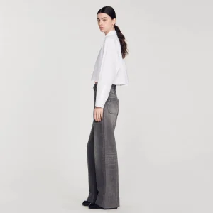 Tops & Camisas<Sandro Paris Camisa Corta De Popelina
