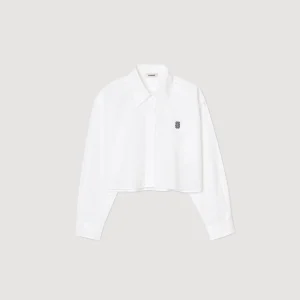 Tops & Camisas<Sandro Paris Camisa Corta De Popelina