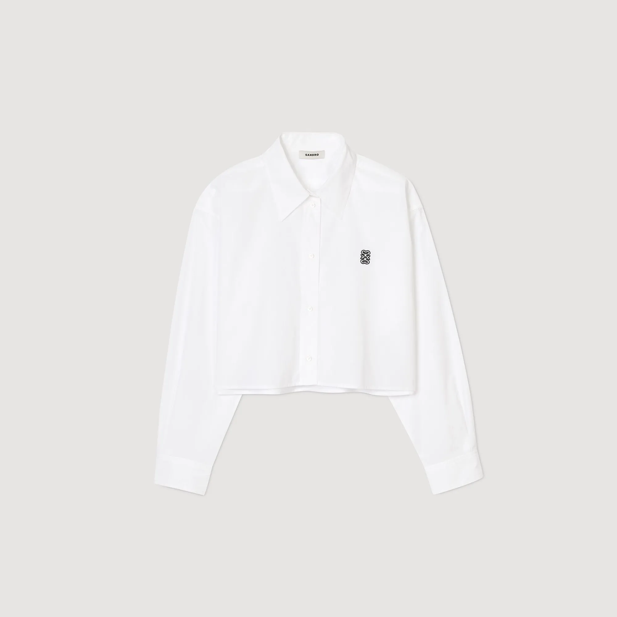 camisa_corta_de_popelina_6.webp Tops & Camisas<Sandro Paris Camisa Corta De Popelina