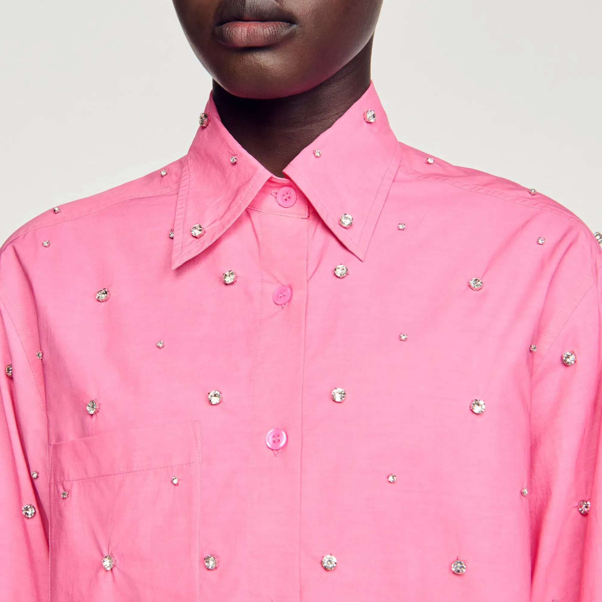camisa_dip_dye_con_strass_2-1.webp Conjuntos<Sandro Paris Camisa Dip Dye Con Strass