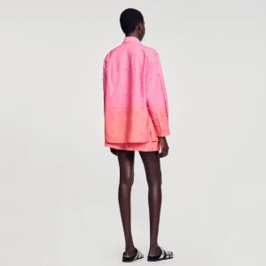 Conjuntos<Sandro Paris Camisa Dip Dye Con Strass