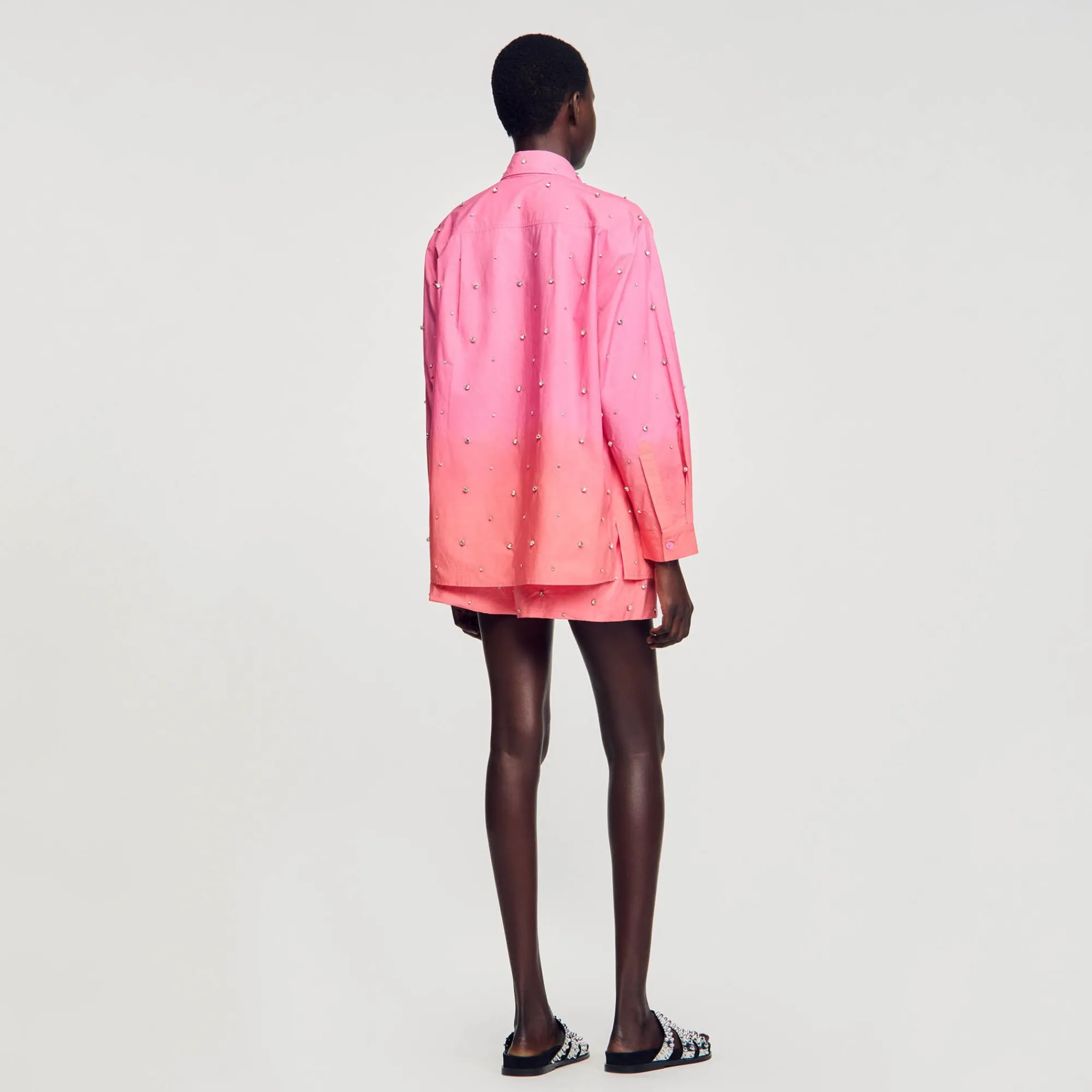 camisa_dip_dye_con_strass_4-1.webp Conjuntos<Sandro Paris Camisa Dip Dye Con Strass