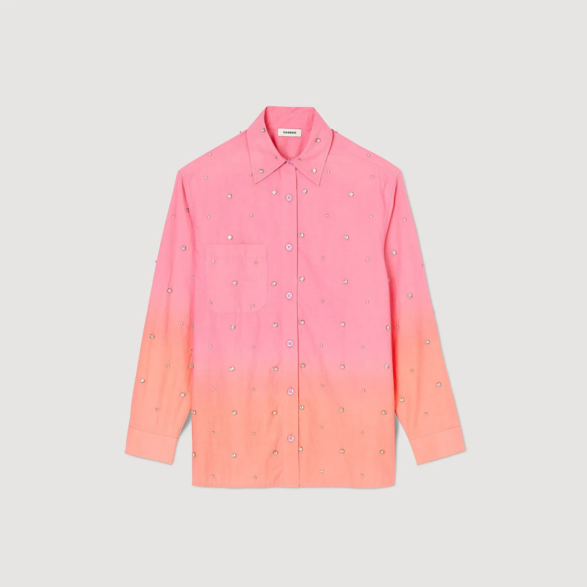 camisa_dip_dye_con_strass_6-1.webp Conjuntos<Sandro Paris Camisa Dip Dye Con Strass