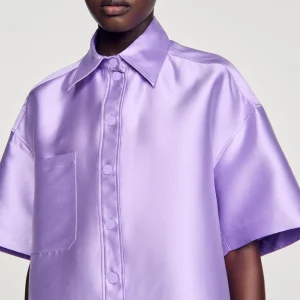 Conjuntos<Sandro Paris Camisa Oversize Satinada
