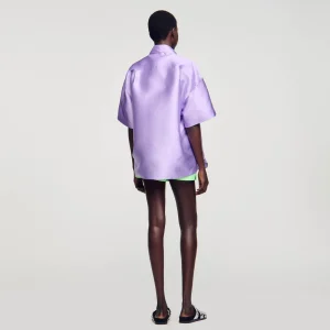 Conjuntos<Sandro Paris Camisa Oversize Satinada