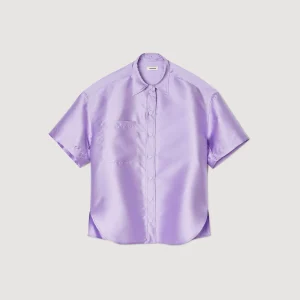 Conjuntos<Sandro Paris Camisa Oversize Satinada