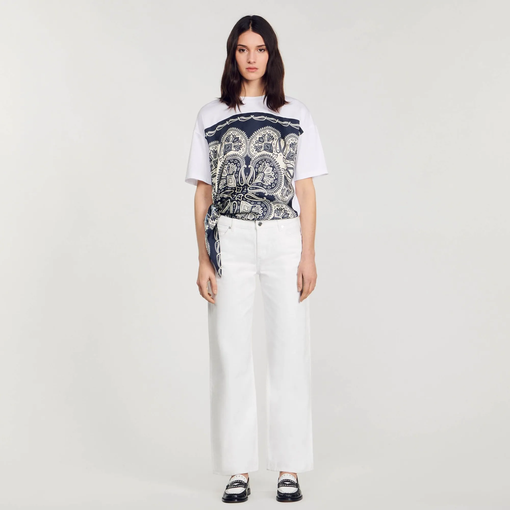 camiseta_fular_1.webp Camisetas<Sandro Paris Camiseta Fular