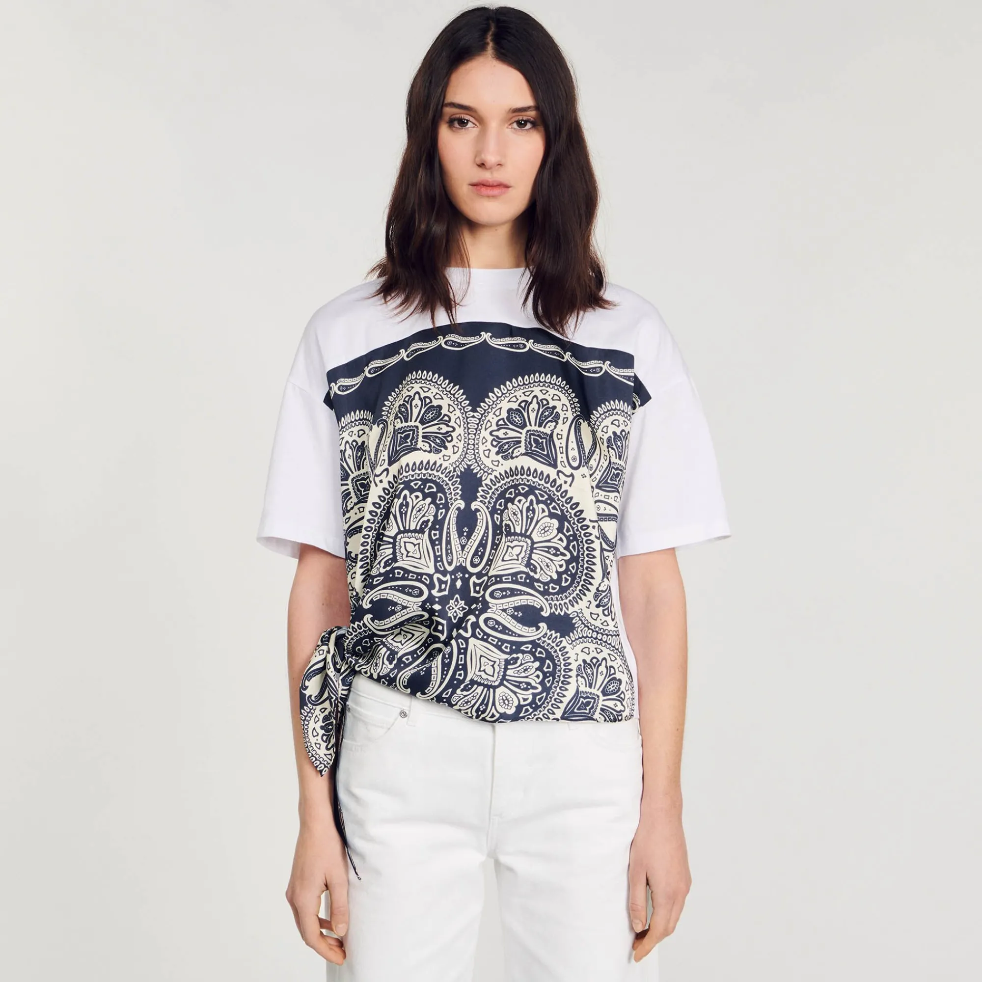 camiseta_fular_3.webp Camisetas<Sandro Paris Camiseta Fular