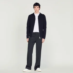 Jerséis & Chalecos<Sandro Paris Cardigan Con Capucha Y Cremallera