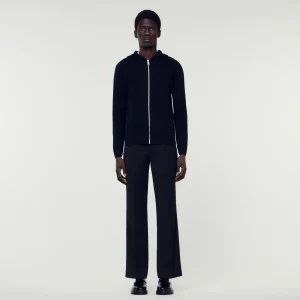Jerséis & Chalecos<Sandro Paris Cardigan Con Capucha Y Cremallera