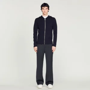 Jerséis & Chalecos<Sandro Paris Cardigan Con Capucha Y Cremallera