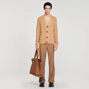Jerséis & Chalecos<Sandro Paris Cardigan De Punto Calado