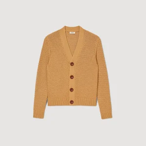 Jerséis & Chalecos<Sandro Paris Cardigan De Punto Calado
