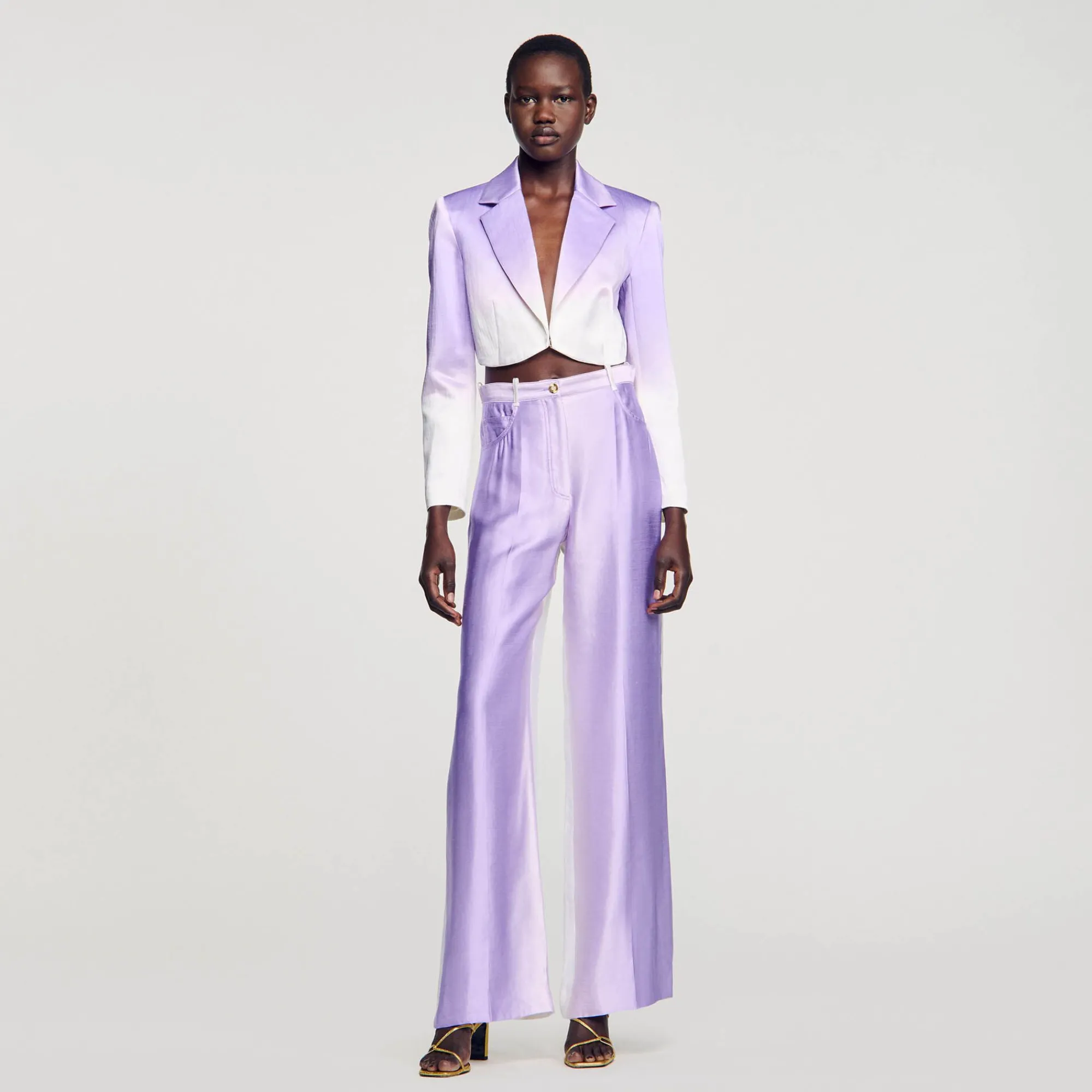 chaqueta_corta_de_traje_1.webp Trajes<Sandro Paris Chaqueta Corta De Traje