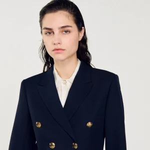 Trajes<Sandro Paris Chaqueta De Sastre Con Doble Botonadura