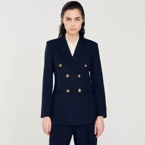 Trajes<Sandro Paris Chaqueta De Sastre Con Doble Botonadura