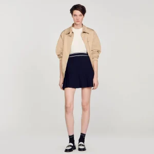 Faldas & Shorts<Sandro Paris Falda Corta Plisada