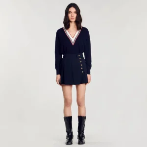 Faldas & Shorts<Sandro Paris Falda Corta Plisada