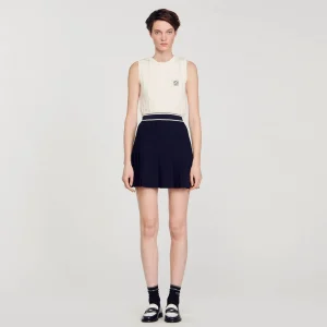 Faldas & Shorts<Sandro Paris Falda Corta Plisada