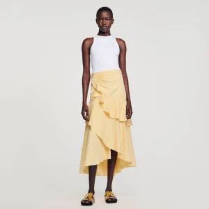 Faldas & Shorts<Sandro Paris Falda Larga Asimetrica