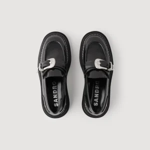Mocasines & Mules<Sandro Paris Mocasines De Cuero