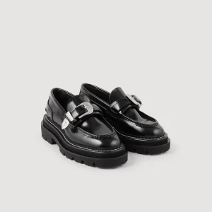 Mocasines & Mules<Sandro Paris Mocasines De Cuero