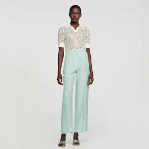 Trajes<Sandro Paris Pantalon Ancho