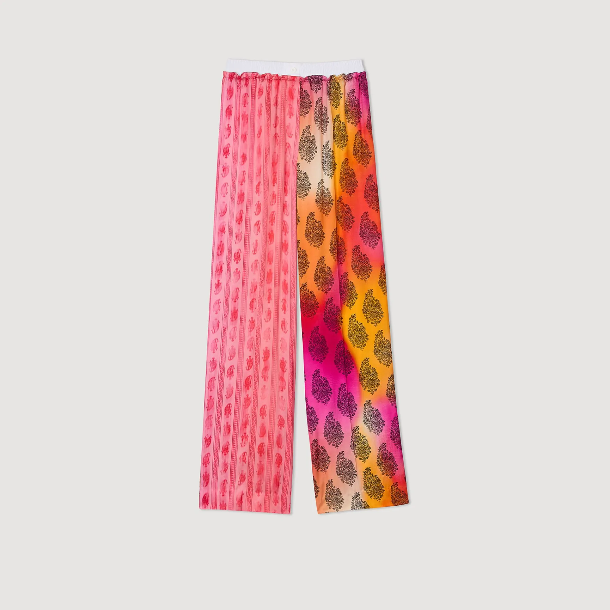 pantalon_ancho_estampado_6.webp Pantalones<Sandro Paris Pantalon Ancho Estampado