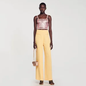 Trajes<Sandro Paris Pantalon Con Pinzas