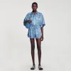 Conjuntos<Sandro Paris Pantalon Corto Con Estampado De Flores