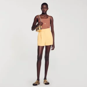 Trajes<Sandro Paris Pantalon Corto Recto