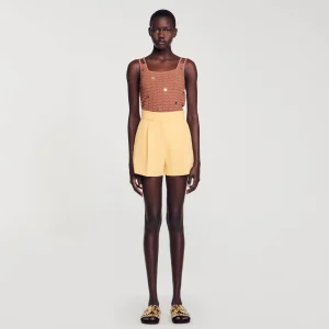 Trajes<Sandro Paris Pantalon Corto Recto