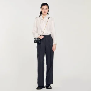 Trajes<Sandro Paris Pantalon De Lana