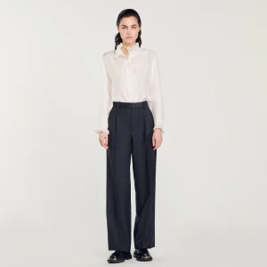 Trajes<Sandro Paris Pantalon De Lana