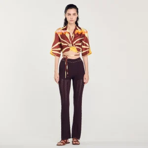 Pantalones<Sandro Paris Pantalon De Punto