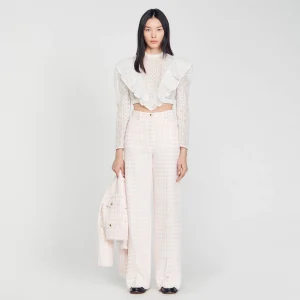 Trajes<Sandro Paris Pantalon De Sarga